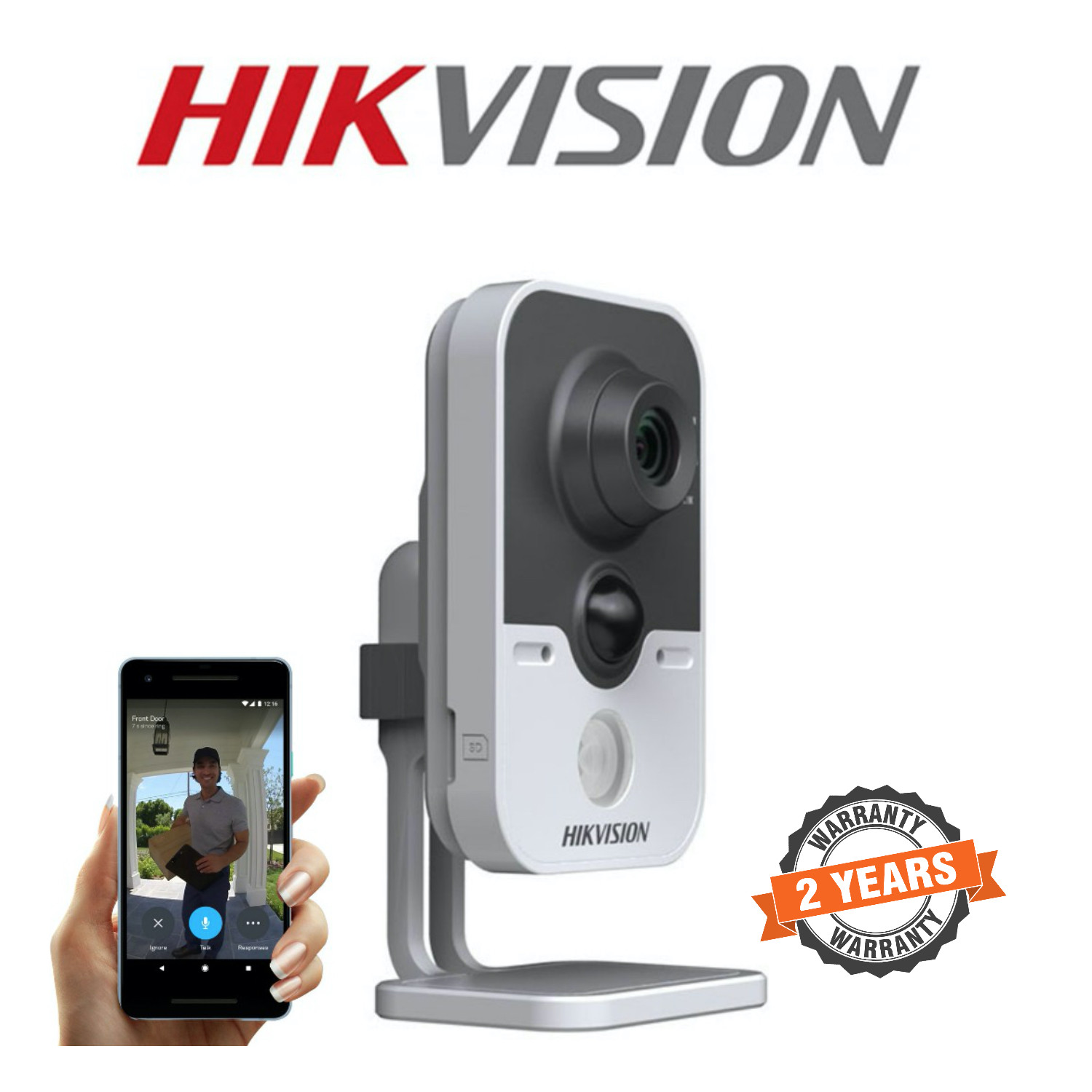Hikvision DS-2CD242PF-I(W) 2mp Wi-Fi Alarm Pro Cube Camera