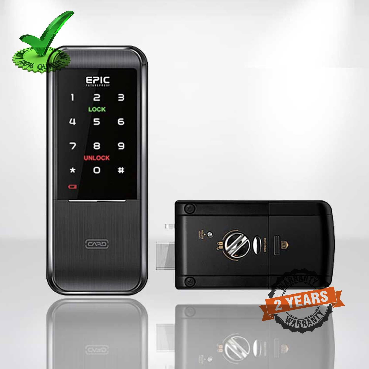 Epic TRIPLEX-3WAY Smart Card & Pin Password Smart Door Lock